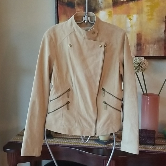 Boston Proper Jackets & Blazers - Boston Proper Real Suede Moto Jacket